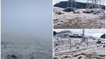 A nins în România! Unde s-a depus primul strat de zăpadă: „Ce frig, ce ninsoare și ce viscol”