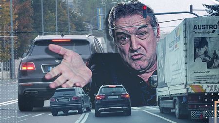 Gigi Becali, “Regele șoselelor“ Grăbit spre casă, multimilionarul a depășit o mașină care aștepta la “STOP” și a trecut pe roșu