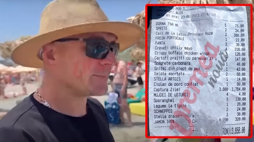Nota uriașă de 3.656 de lei plătită de un bârlădean într-un restaurant din Mamaia. Câți bani a lăsat bacșiș