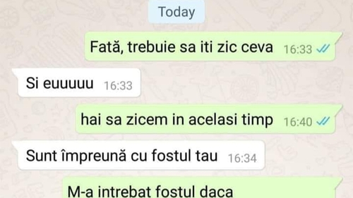 Bancul de weekend | "Fată, trebuie să îți zic ceva"