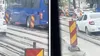Situație neașteptată pentru un șofer din Capitală! A vrut să scape de ambuteiaj, dar a rămas cu mașina împotmolită în beton