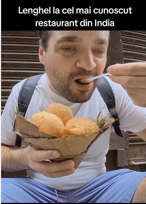 Vedeta din România care a mâncat street food din India. Fanii sunt bulversați de curajul lui: „Mai trăiești, vărule, sau aia a fost?”