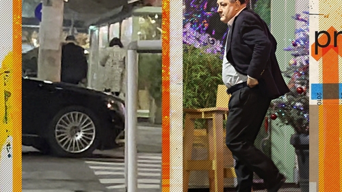 Vanghelie și amica lui s-au ascuns după ce au ieșit din restaurant! Ce l-a speriat pe fostul primar al Sectorului 5?