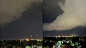 Ce a apărut pe cer, în Arad, în noaptea de 22 mai 2024. Localnicii au rămas mască și au imortalizat fenomenul straniu