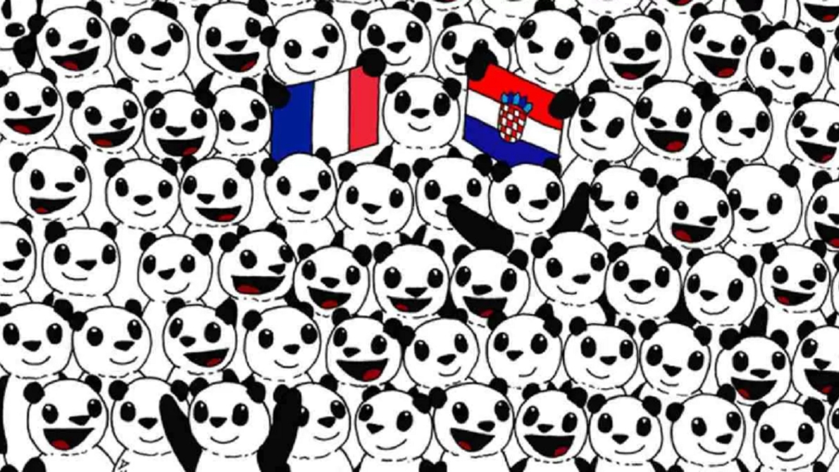 Iluzia optică ce îţi testează IQ-ul | Ai doar 11 secunde la dispoziţie ca să găseşti mingea de fotbal ascunsă între urșii panda