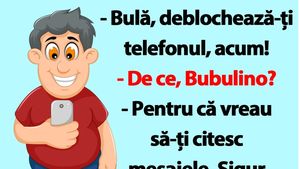 BANC | "Bulă, deblochează-ți telefonul!"