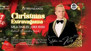 Stele ale operei se alătură tenorului Ştefan von Korch în concertul “Christmas Extravaganza” la Sala Dalles