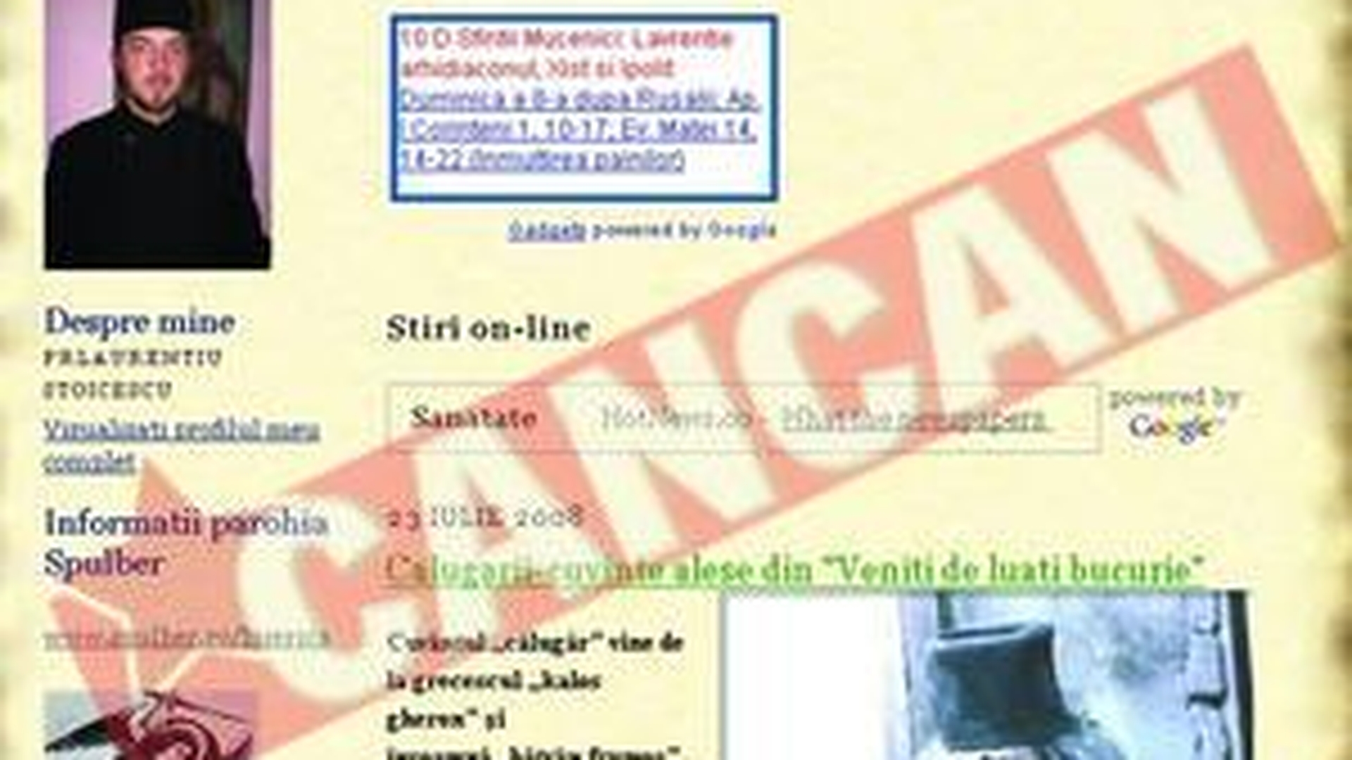Preot paroh cu blog