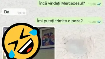 BANC | ”Bună ziua. Încă vindeți Mercedesul?”