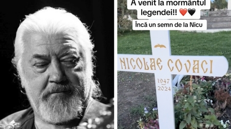 Cum arată mormântul lui Nicu Covaci, la 2 luni de la moartea sa. Ce a apărut lângă cruce: „Tu, dar cum ai venit...”