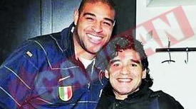 Vedetele Interului s-au batut pentru o poza cu Maradona