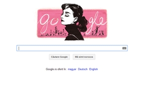 GOOGLE o sarbatoreste astazi pe Audrey Hepburn, la 85 de ani de la nasterea actritei