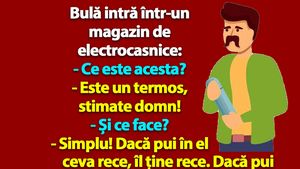 BANC | Bulă intră într-un magazin de electrocasnice: "Ce este acesta?"