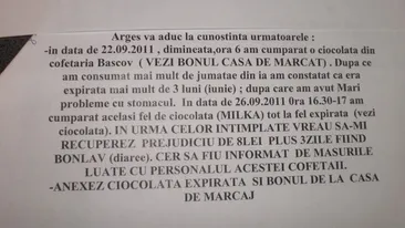 S-a plans la OPC ca s-a stricat la stomac de la ciocolata!
