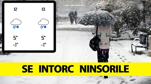 E oficial, se întoarce iarna în România. Orașele în care ninge săptămâna viitoare, potrivit meteorologilor Accuweather
