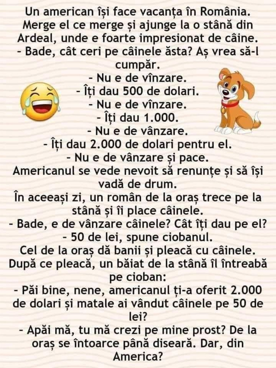BANCUL ZILEI | Americanul și vacanța în România
