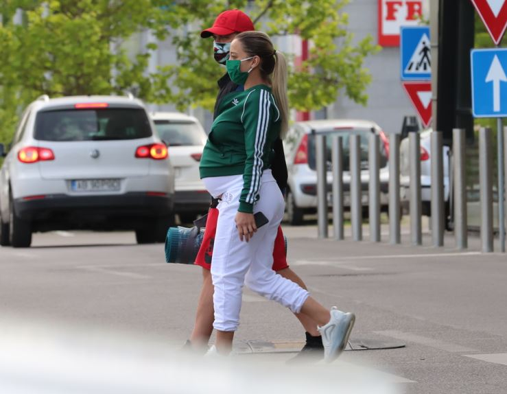 Augustin Viziru, alături de iubita sa