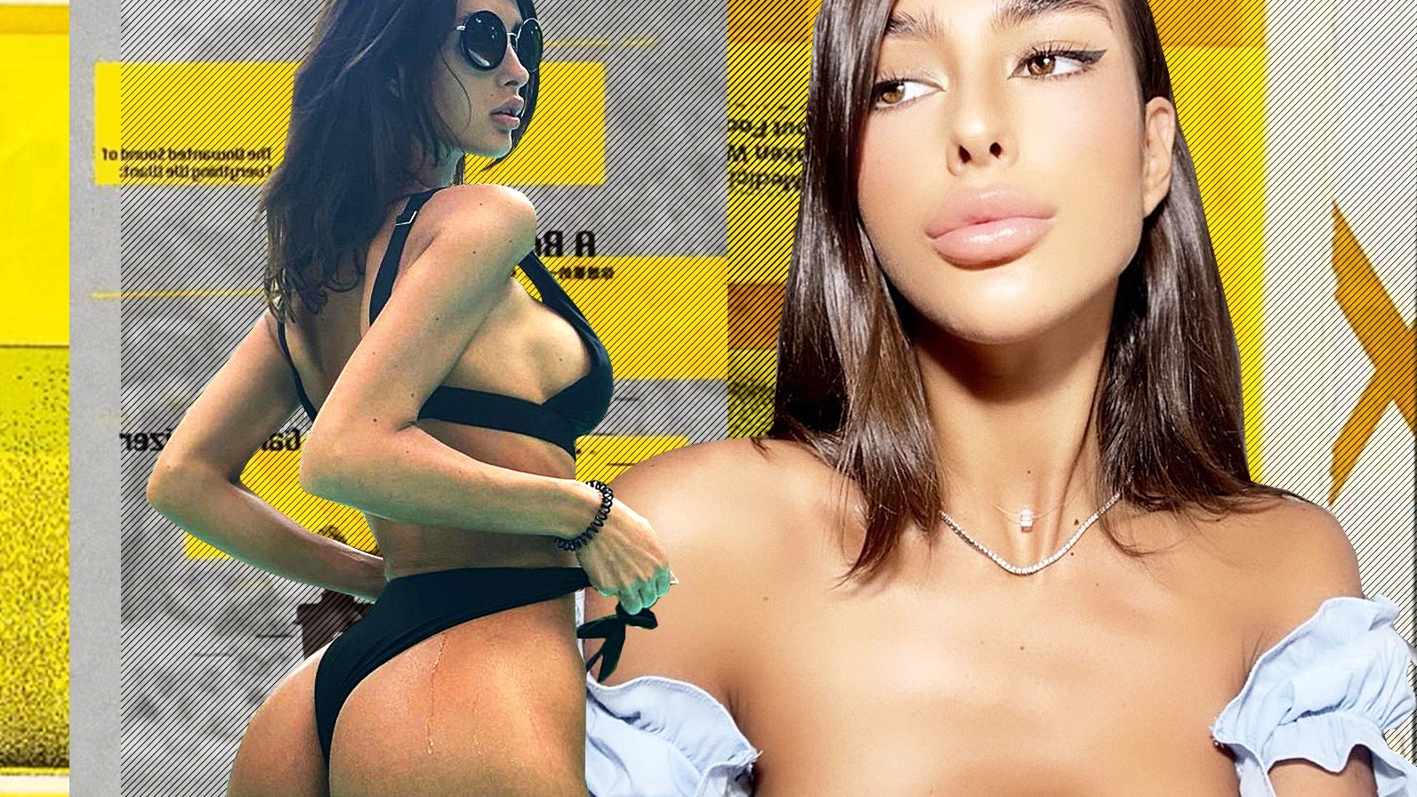 Bruneta are un corp perfect, care „zăpăcește” orice bărbat! Beatrice e mega-hot! 