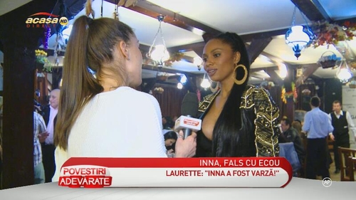 Laurette e convinsă că are voce mai bună decât Inna: "E varză. Şi eu cântam mai bine decât ea la Braşov"