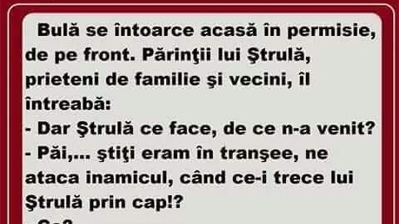BANC | Bulă se întoarce acasă în permisie, de pe front