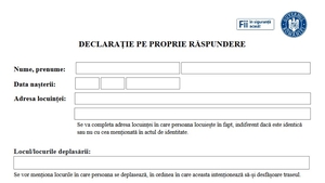 Românii vor trebui să completeze, la aeroport, o nouă declarație pe proprie răspundere