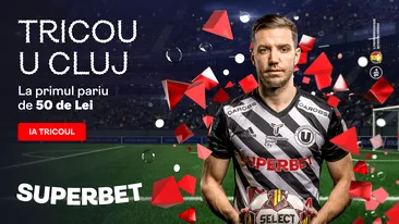 (P) SuperOportunitate! Vezi cum primești tricoul lui U Cluj cadou, pentru primul tău pariu pe Superbet.ro