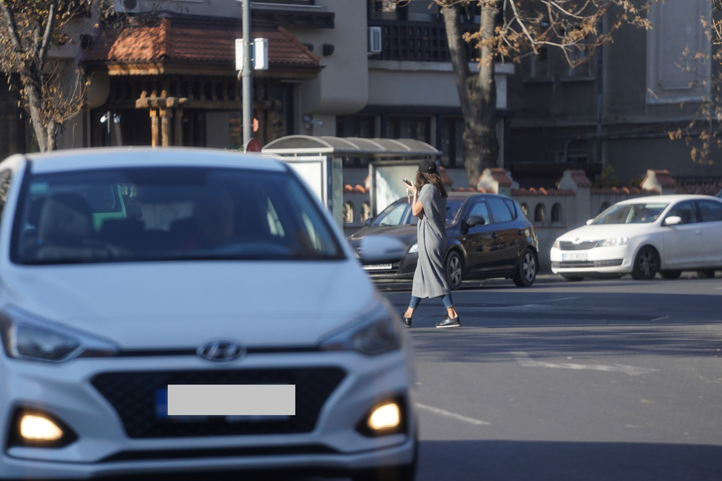 Denise Rifai traversează printr-un loc nepermis/ Sursă Foto: CANCAN.RO
