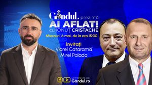 „Ai Aflat! cu Ionuț Cristache” începe miercuri, 6 mai, de la ora 15.00, live pe Gândul. Invitați: Viorel Cataramă şi Mirel Palada