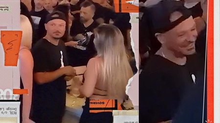 Puya s-a întreținut, la mare, cu o blondă sexy! Au stat la un ”șpriț”, iar ea l-a cuprins de ...