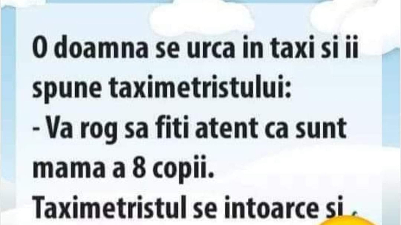 BANC | "Vă rog să fiți atent, că sunt mamă a 8 copii"