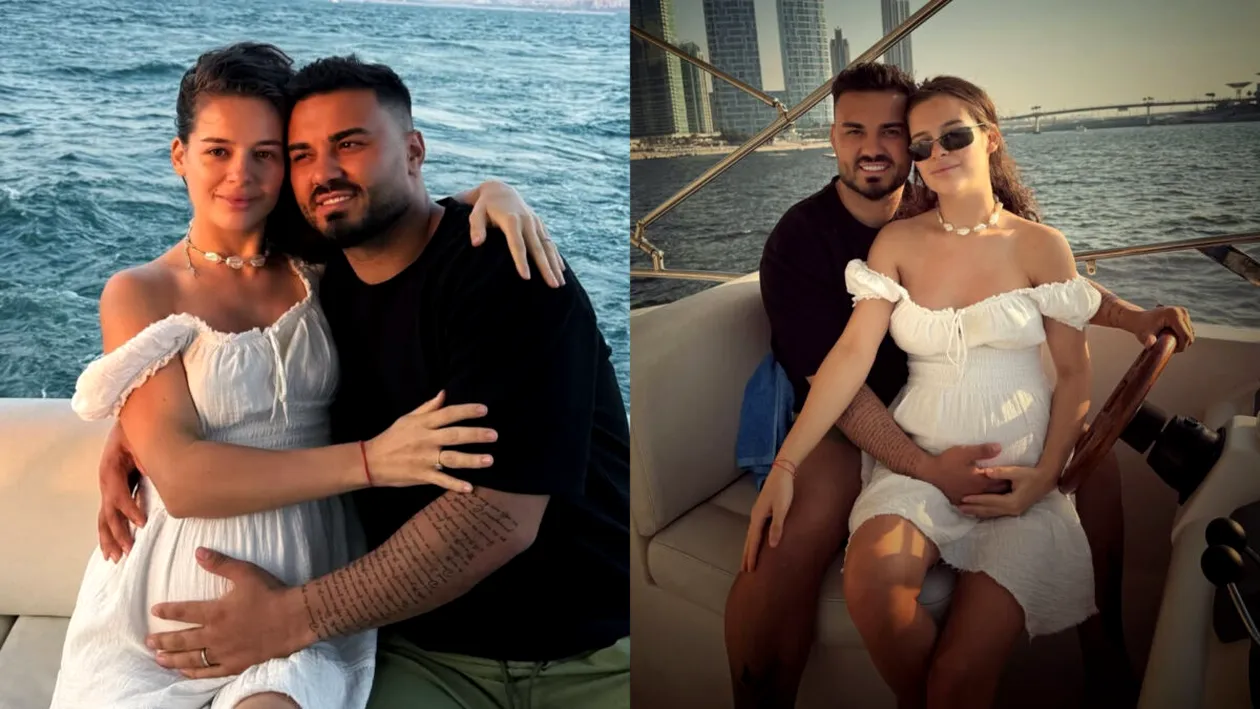 Prima imagine cu copilul lui Jador cu Oana Ciocan. Artistul este în extaz!