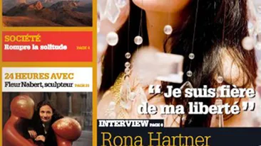Rona Hartner pe coperta revistei Le 1 Visible din Franta!