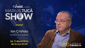 Marius Tucă Show începe joi, 11 decembrie, de la ora 20.00, live pe Gândul. Invitat: Ion Cristoiu