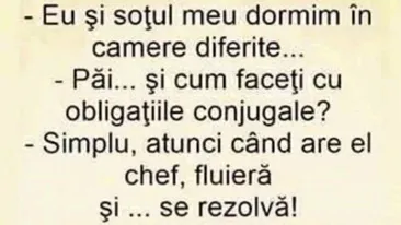 BANC | Eu și soțul meu dormim în camere diferite