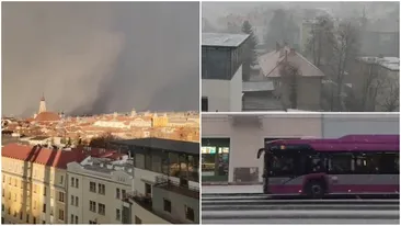 Fenomen bizar în Cluj, chiar înainte de Revelion! Ce au văzut oamenii pe cer: „Chiar m-am mirat”