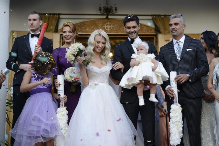 Apariție neașteptată la nunta Andreei Bălan! Fostul iubit a venit la petrecere și s-a pozat cu mireasa