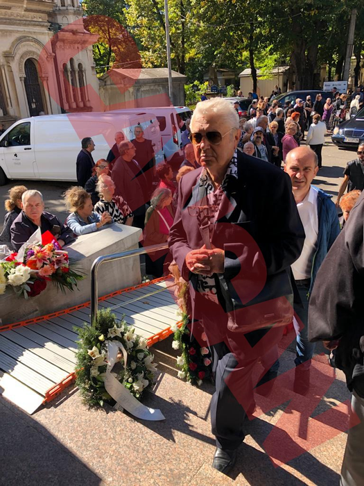 Gheorghe Turda, la înmormântarea lui Alexandru Arșinel. Sursă foto: CANCAN.RO
