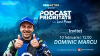 „Podcast cu Prioritate” #63 by ProMotor. Dominic Marcu – de la schi la volanul unei Tesla de curse