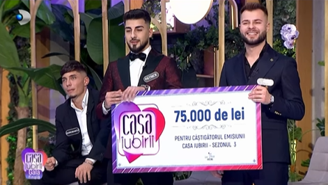 Patrick a câștigat sezonul 3 Casa Iubirii / Foto: Captură Video