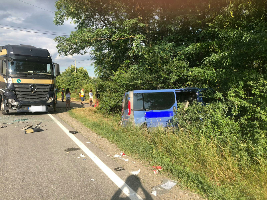 Locul accidentului de pe DN 72