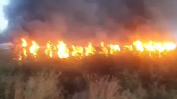 News alert! Un tren de călători, pe ruta Arad - Oradea, a fost mistuit de flăcări. Pasagerii au fost salvați într-o luptă contracronometru