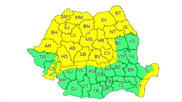 Meteorologii au vești neplăcute! Mai multe județe din România, sub cod galben din cauza unui val rece