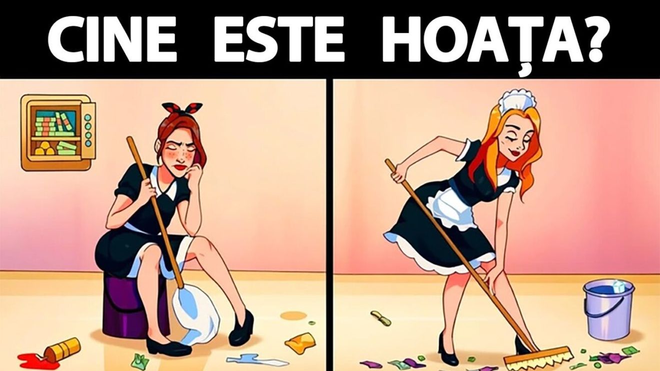 Test de logică | Una dintre aceste două servitoare este o hoață. Cine?