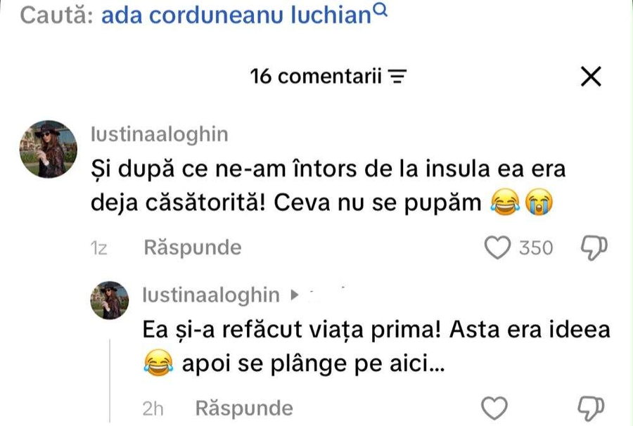 Comentariul Iutinei Loghin/ sursa foto: TikTok