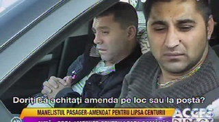 VIDEO Guta, amendat cu 67 de lei! "El este smecher, nu-i place cu centura!"