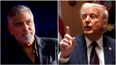 Trump îl ironizează pe George Clooney, după ce acesta a primit cetățenia franceză: E doar un tip banal, care se tot plânge de politică
