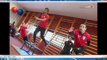 Belgienii scot untul din Adrian Cristea! Uite cum se antreneaza “Printul” in sala de forta de la Standard Liege!