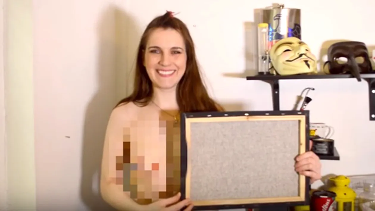Posibilul viitor preşedinte al Americii, pictat cu sânii de o tânără „sufletistă“. VIDEO controversat care a „stârnit“ Internetul