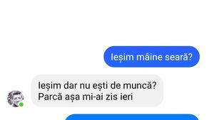 Bancul începutului de săptămână | "Ieșim mâine seară?"