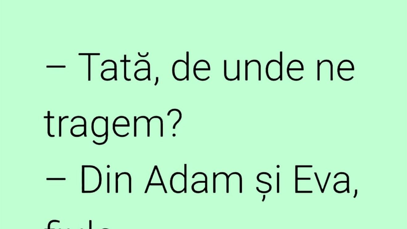Bancul sfârșitului de săptămână | Biblie VS evoluționism